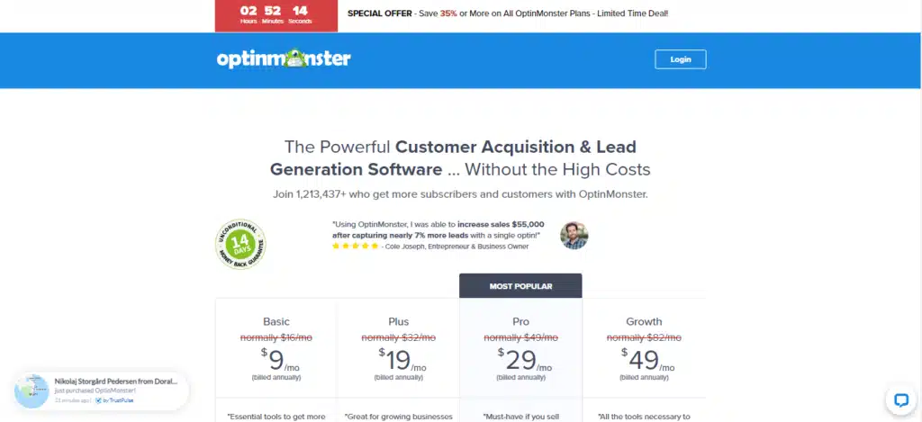 OptinMonster Email Marketing Automation Tool