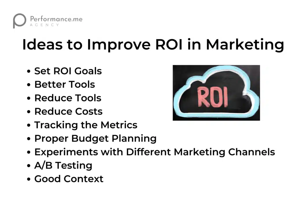 Ideas to Improve ROI in Marketing