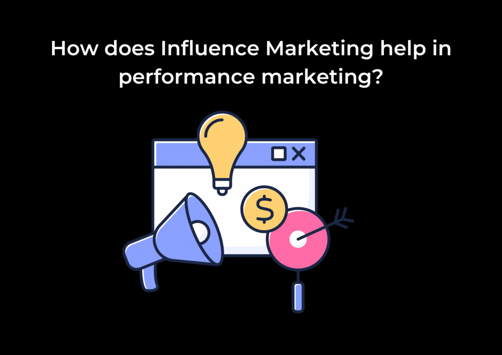 How does Influence Marketing help in performance marketing?