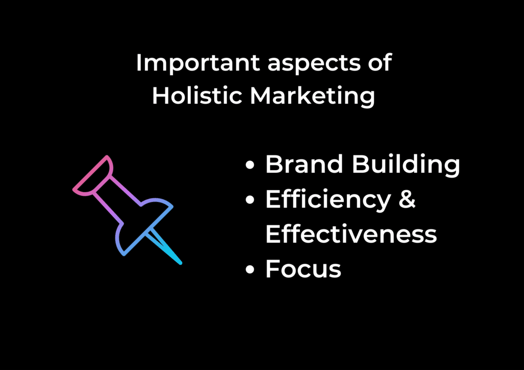 Important aspects of Holistic marketing
