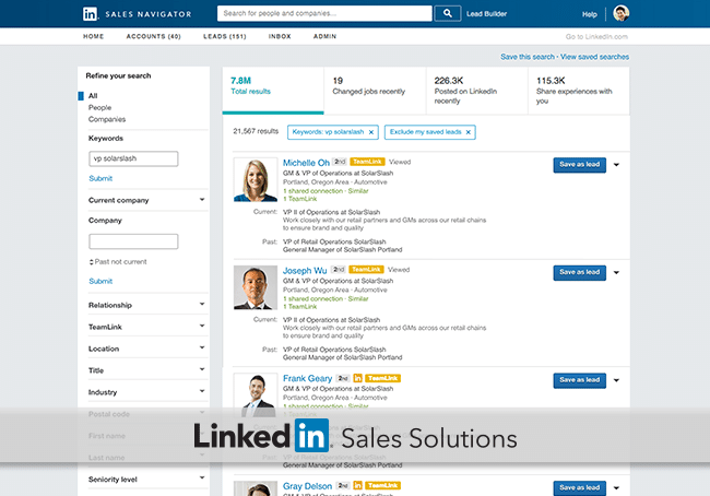 LinkedIn sales solution